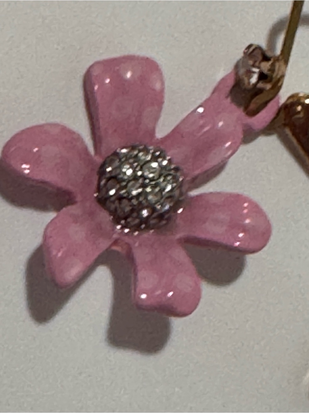 Betsy Johnson Flower Cluster necklace and earring set - Picture 4 of 6